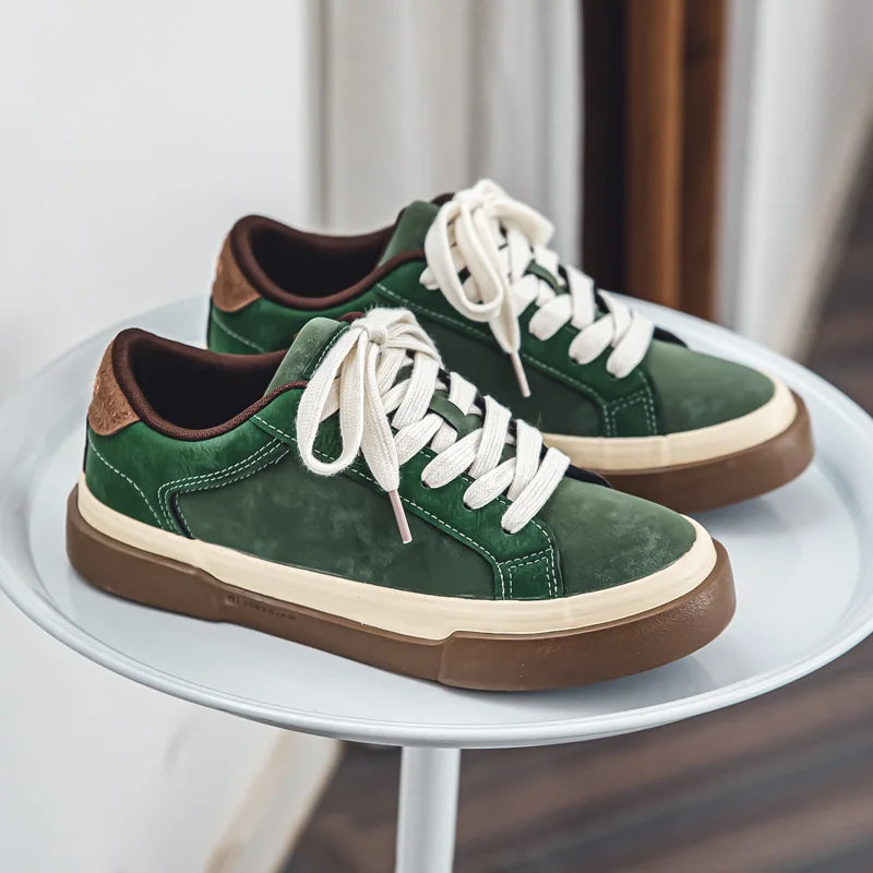 Baskets Horizon en daim vintage