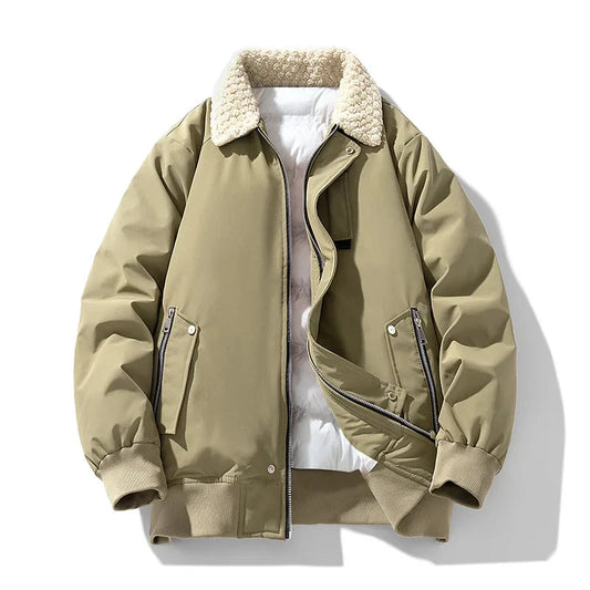 Veste Aspen à col en shearling