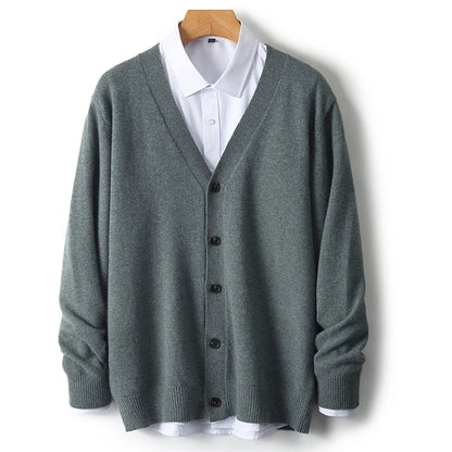 Cardigan intemporel en pure laine mérinos
