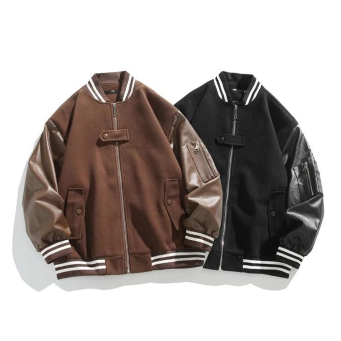 Blouson bomber vintage de stade