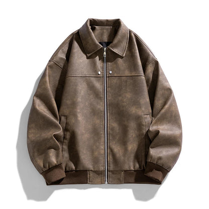 Veste classique en daim vieilli