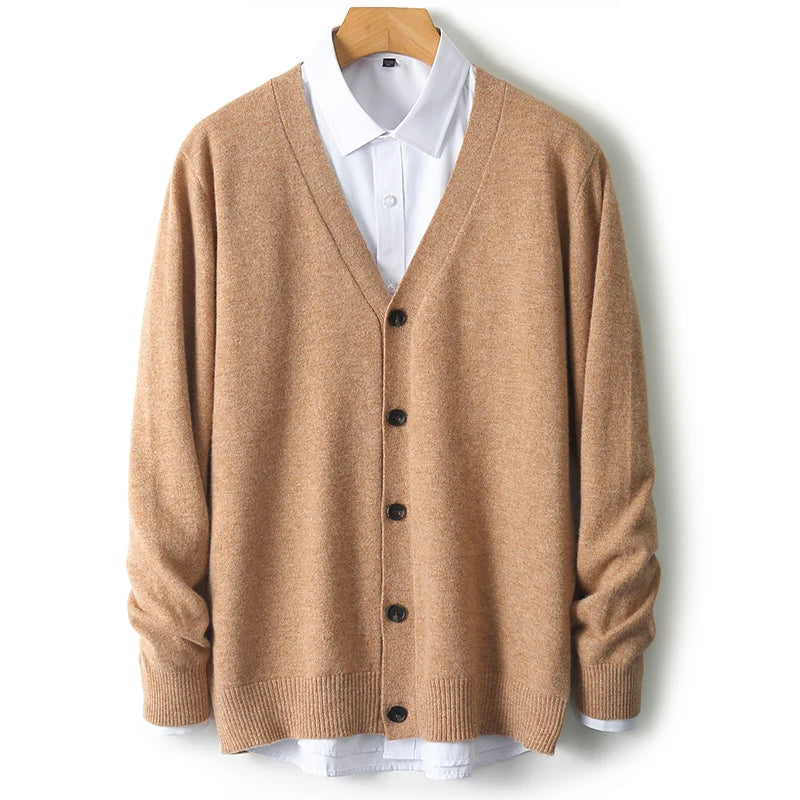Cardigan intemporel en pure laine mérinos