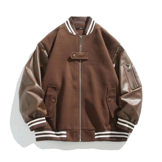 Blouson bomber vintage de stade