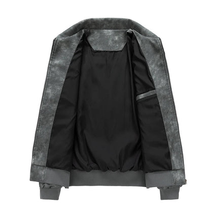 Veste classique en daim vieilli