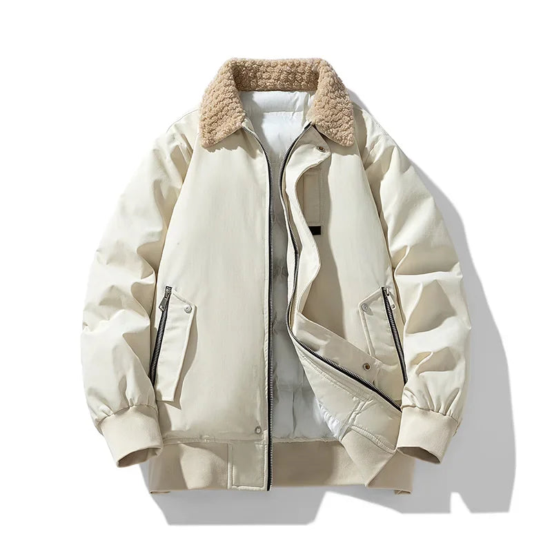 Veste Aspen à col en shearling