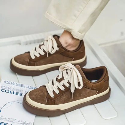 Baskets Horizon en daim vintage