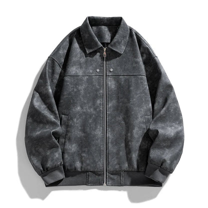 Veste classique en daim vieilli