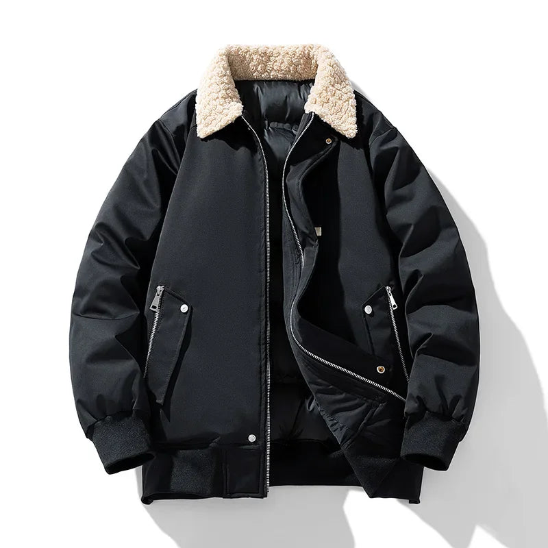 Veste Aspen à col en shearling