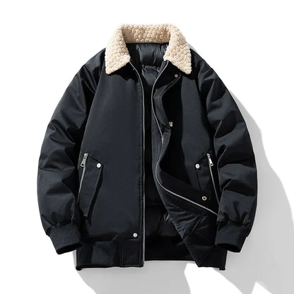 Veste Aspen à col en shearling