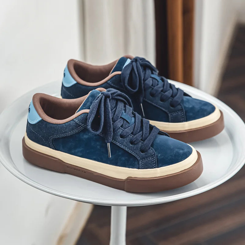 Baskets Horizon en daim vintage